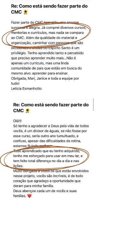 Depoimento de uma família do CMC, número 11